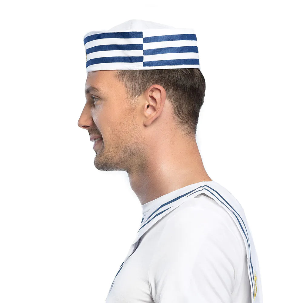 Mütze Navy Sailor – Matrosenmütze mit Anker für Seemann & Marine Kostüme 3