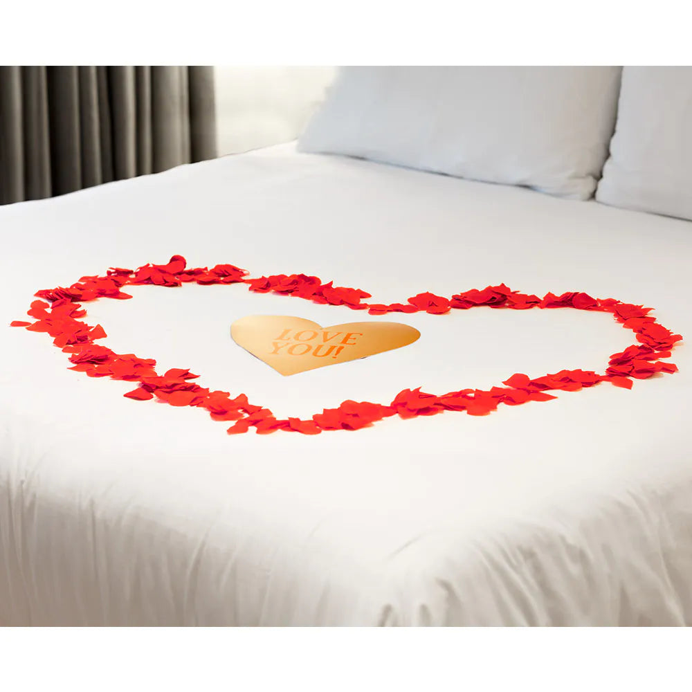 Red polyester rose petals in a tube – decoration for weddings &amp; Valentine's Day 6