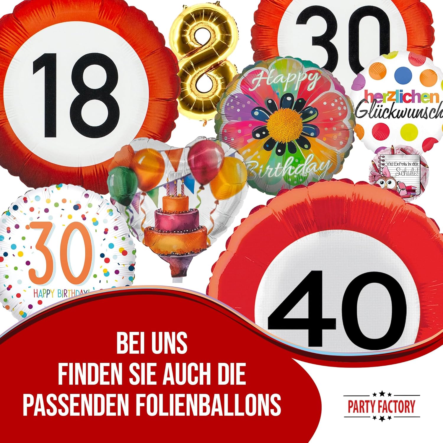 Happy Birthday 50 Servietten 3-lagig 20er 6