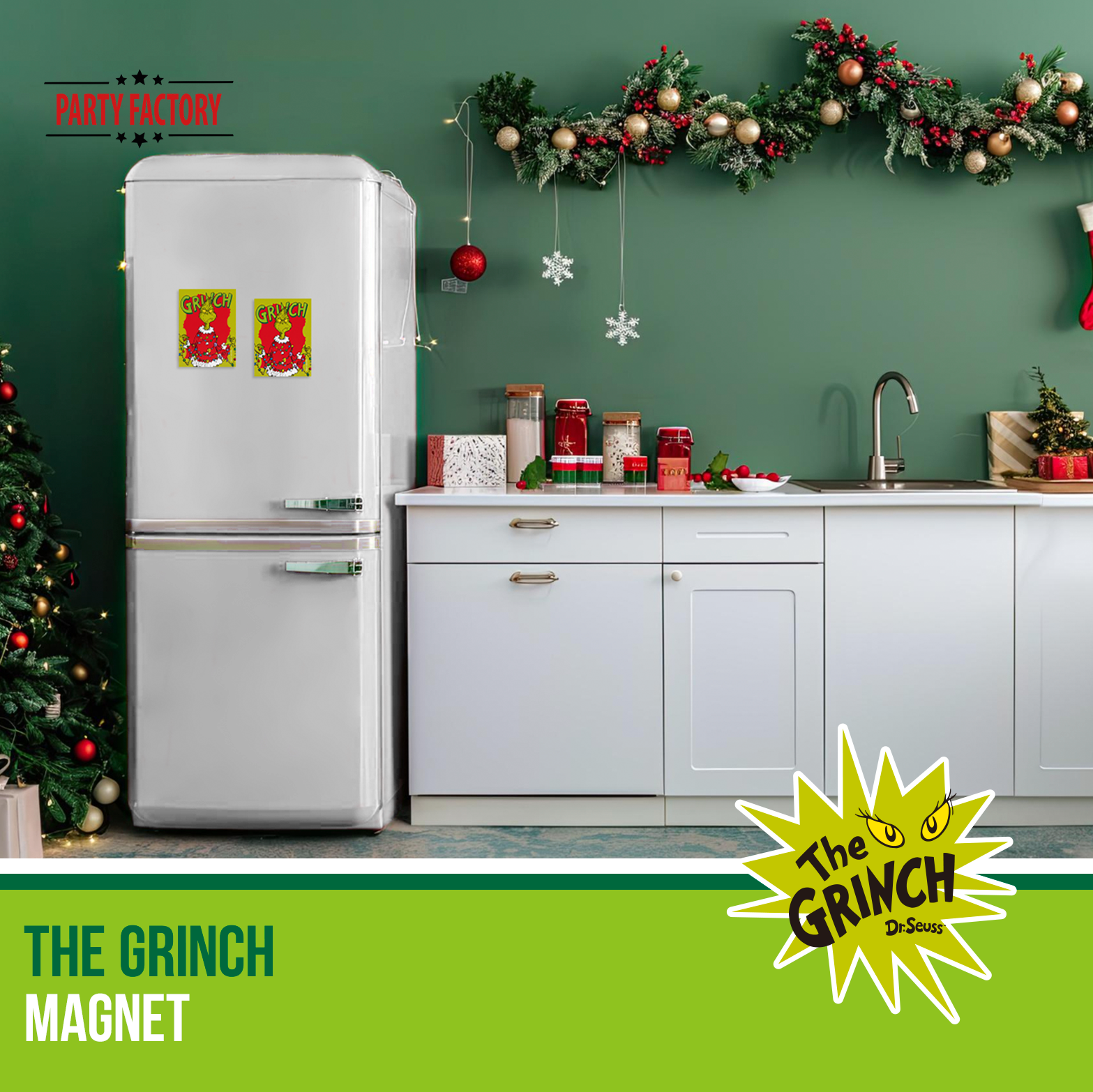 The Grinch Magnet grün – Kühlschrankmagnet mit Weihnachtsmotiv 5