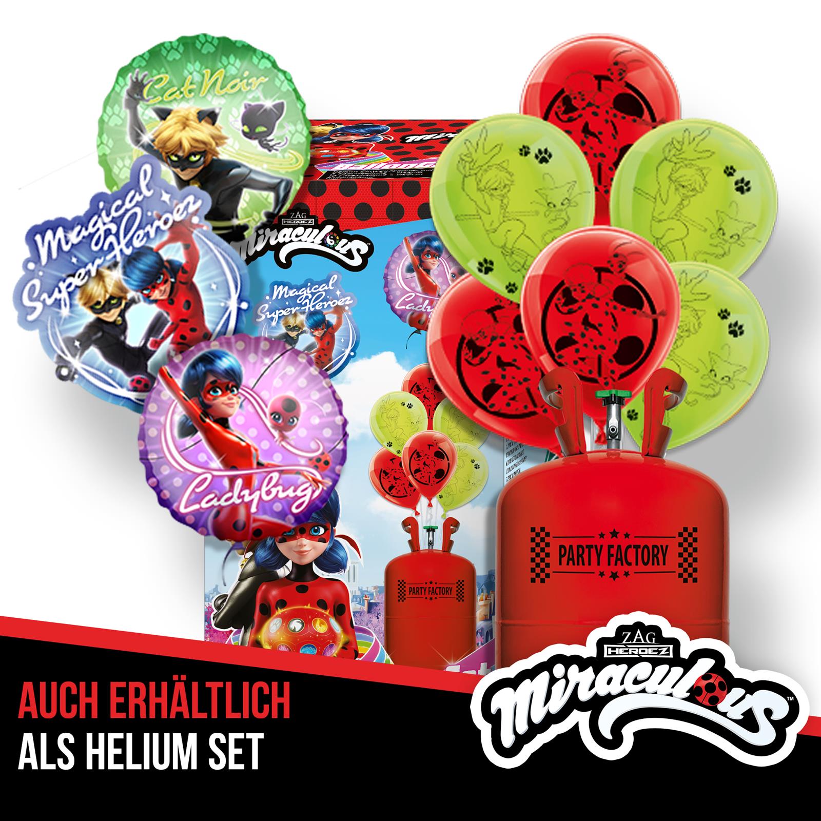 Miraculous Latexballons Set 25 cm 10 Stk. 5