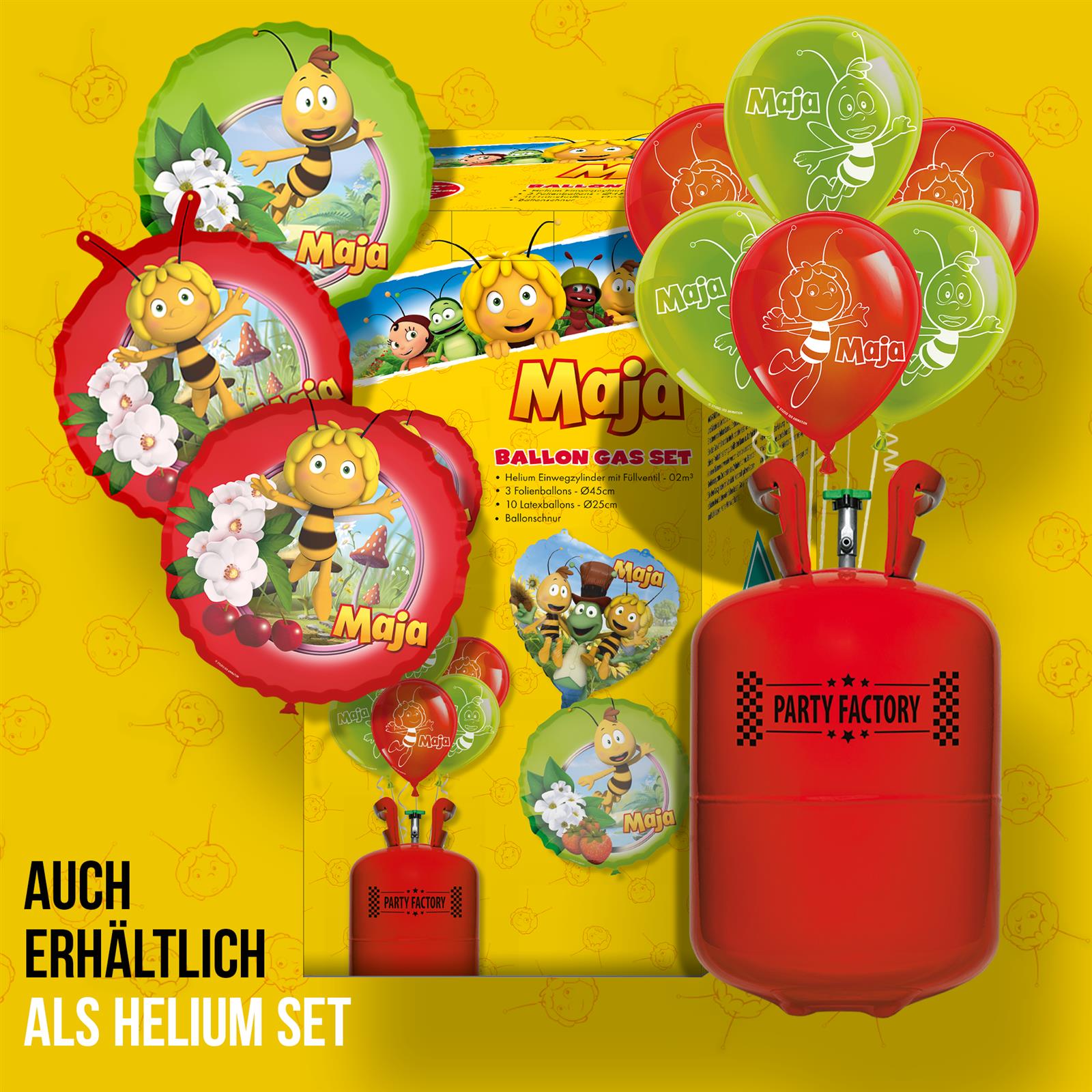 Maya the Bee Latex Balloons Set 25 cm 10 pcs. 5