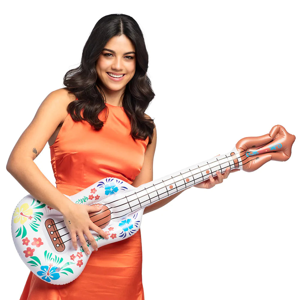Inflatable Guitar Aloha 104 cm – Hawaiian Party &amp; Carnival Accessory