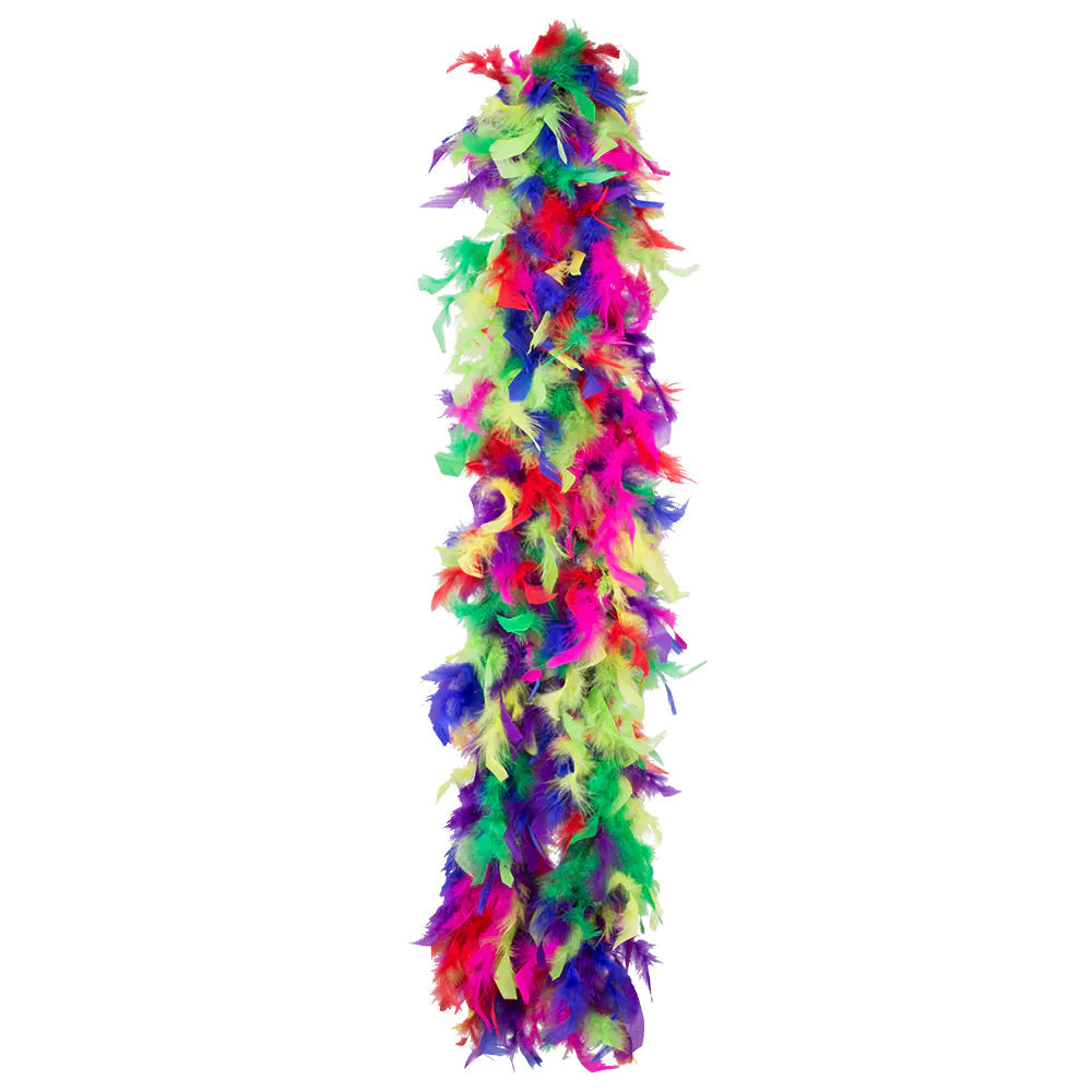 Party Feather Boa, Multicolored, 180 cm – Colorful Feather Boa, 50 g, for Carnival &amp; Show 2