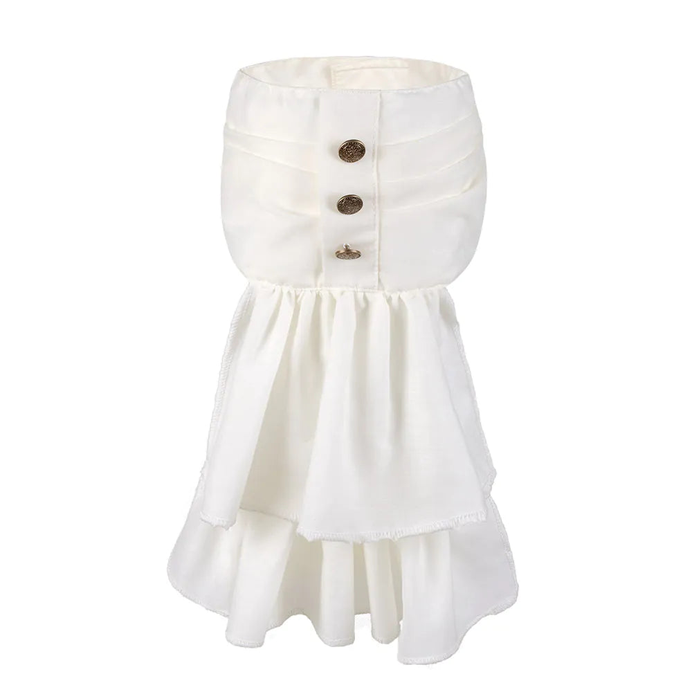 Steampunk Jabot – White Ruffled Collar for Men's Costume &amp; Victorian Look 2