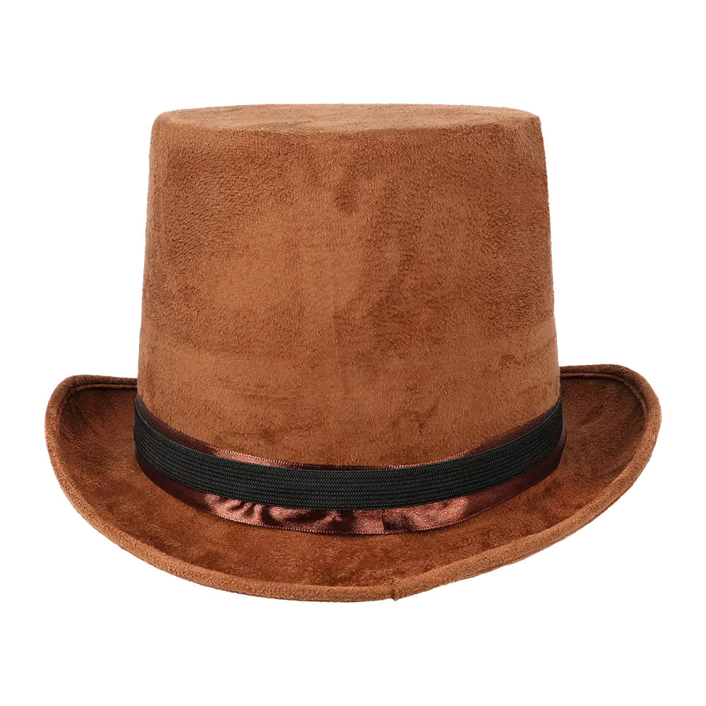 Streetpunk hat with party glasses – Steampunk top hat costume accessory 5