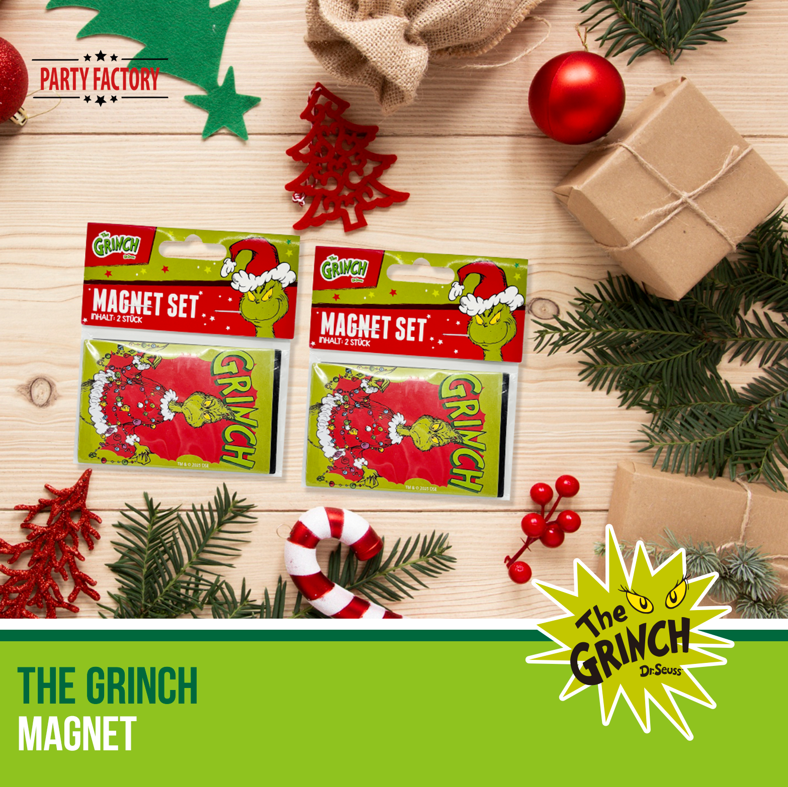 The Grinch Magnet grün – Kühlschrankmagnet mit Weihnachtsmotiv 6