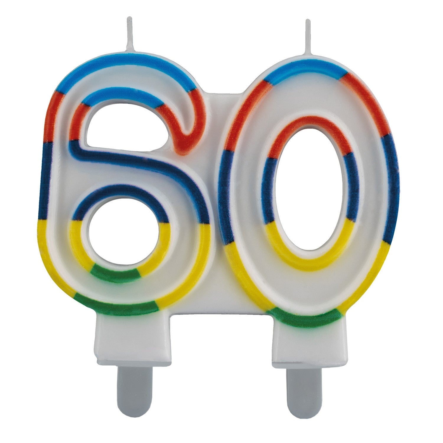 Geburtstags-Kerzen multicolor Rand Nr. 60