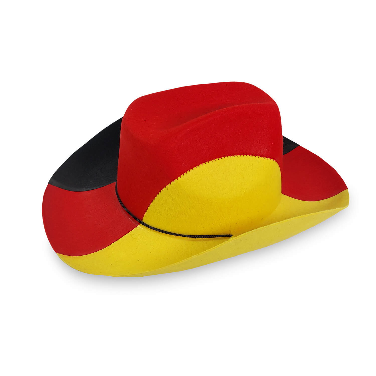 Fußball WM Deutschland Cowboyhut Schwarz-Rot-Gold 6