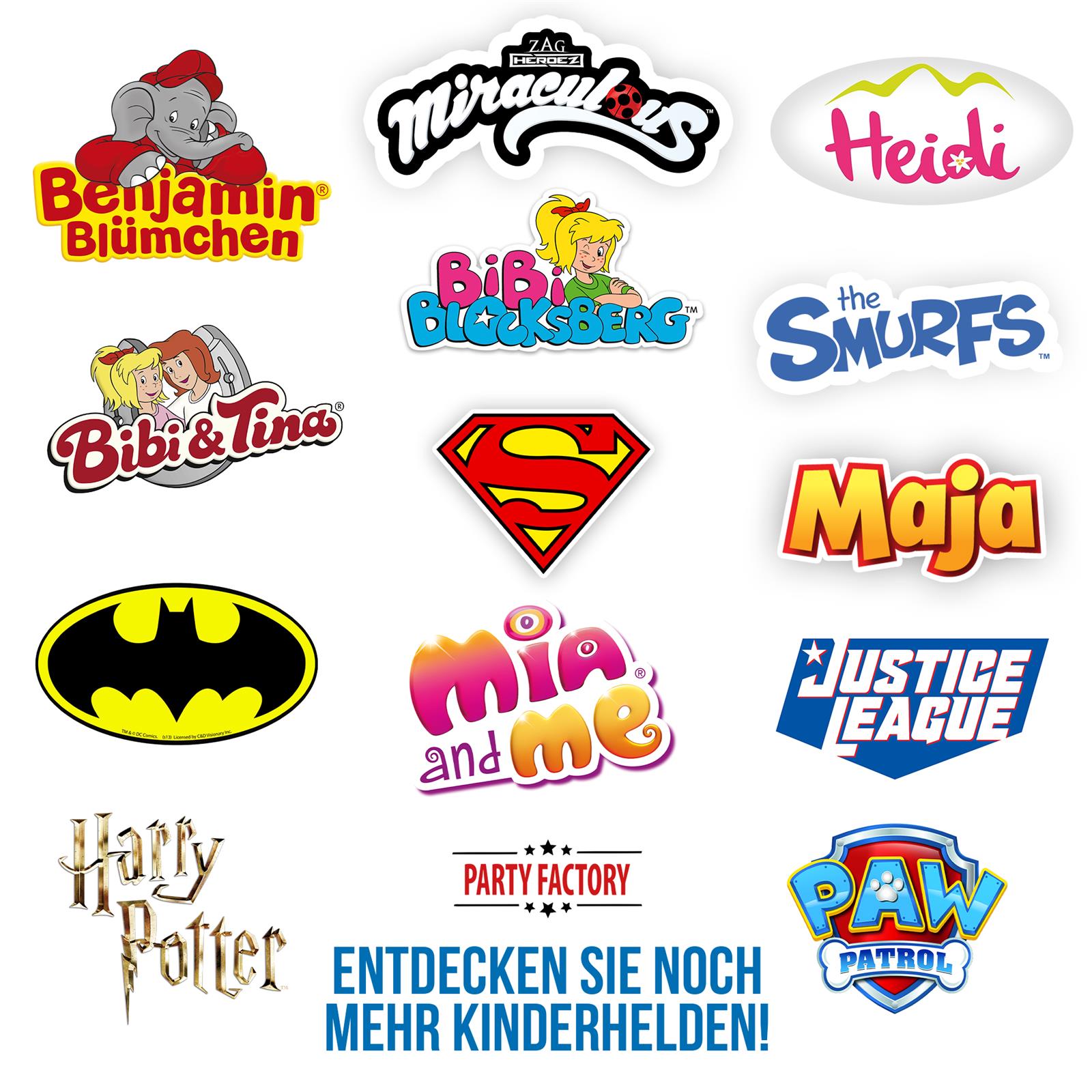 Batman Ballongirlande Set 60-teilig 12