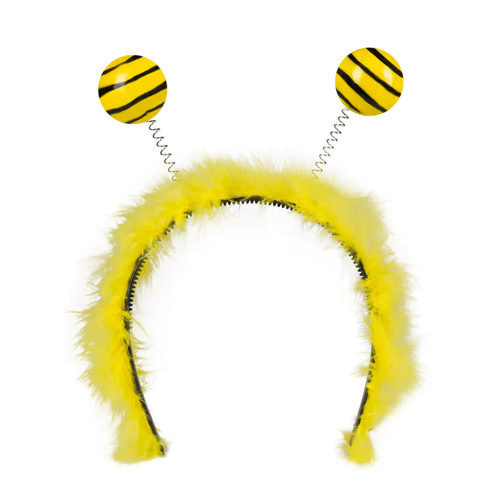 Honeybee Diadem – Headband with antennae and fur trim for costume &amp; party 2
