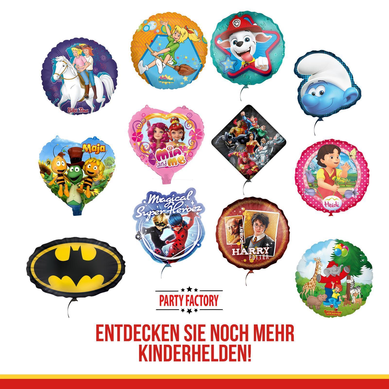 Paw Patrol Skye Herz Folienballon lila Ø45cm 6