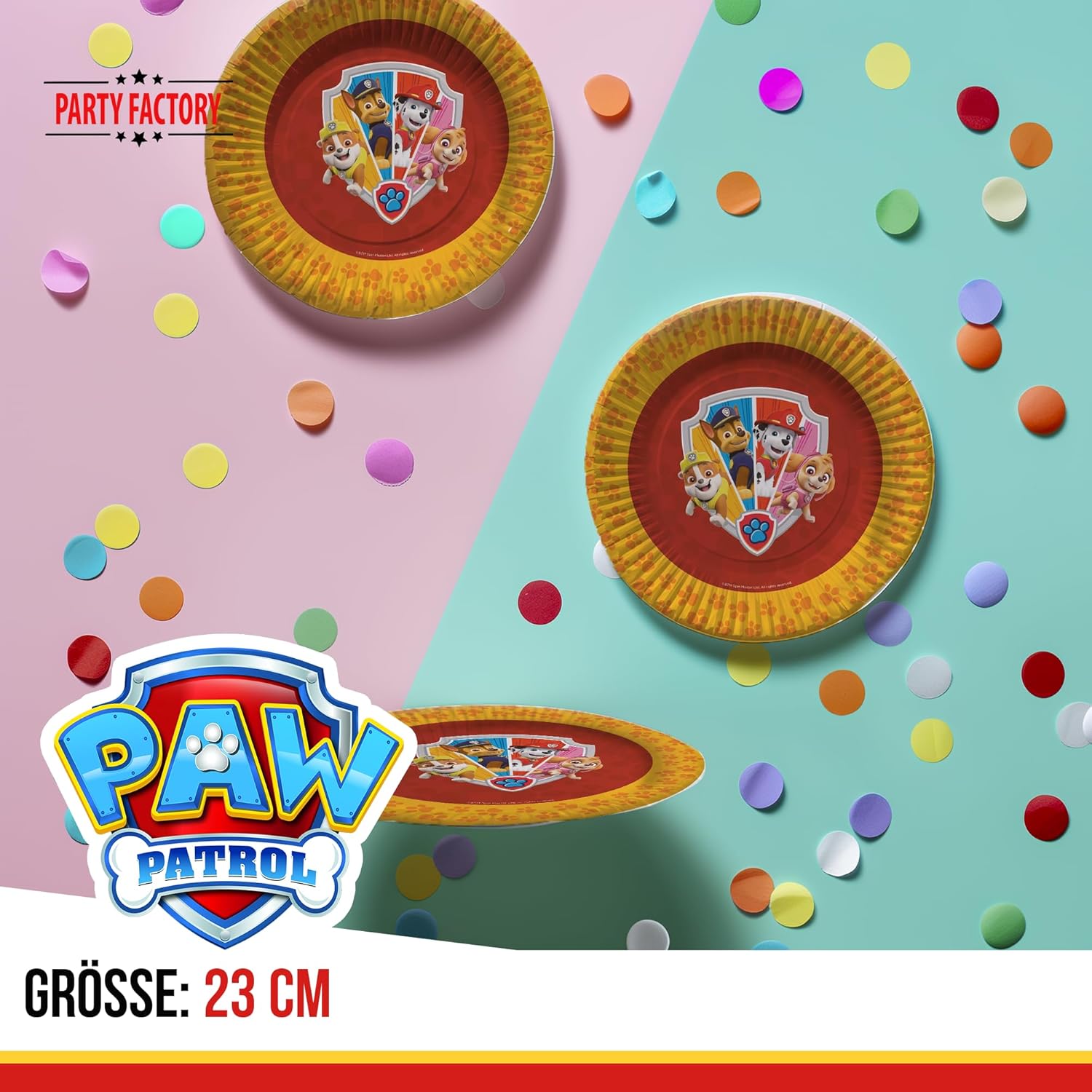 Paw Patrol Papp-Teller 23 cm 8 Stück 3