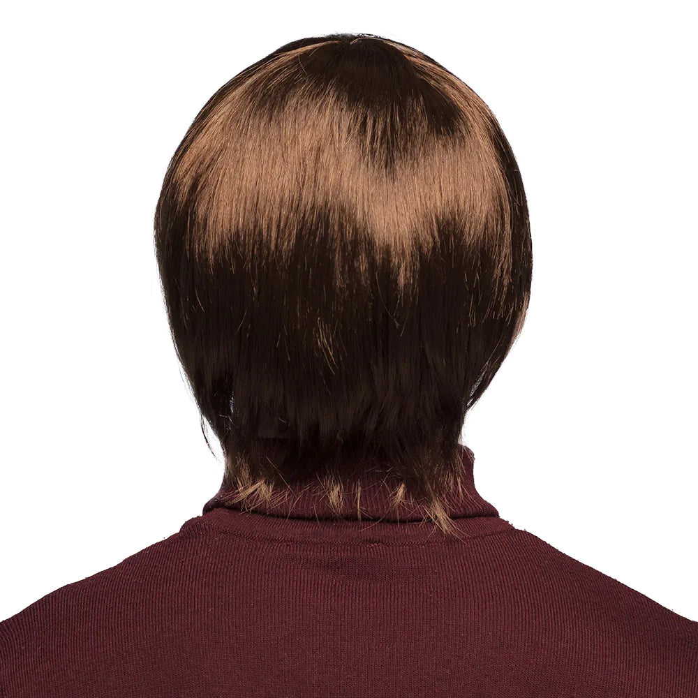 Perücke John Kurz – Braune Herrenperücke im Beatle-Look für Karneval & Party 7