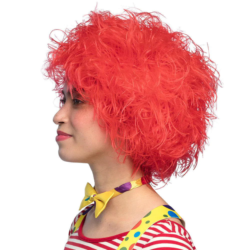 Clown Frizzy Wig – Red Curly Wig for Funny Clown Costumes &amp; Carnival 3