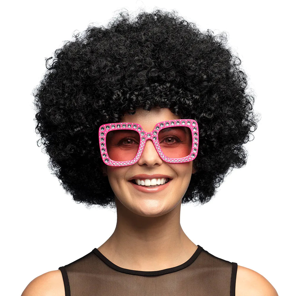 Perücke Groove Schwarz – Voluminöse Afro-Perücke für Karneval & Party 2