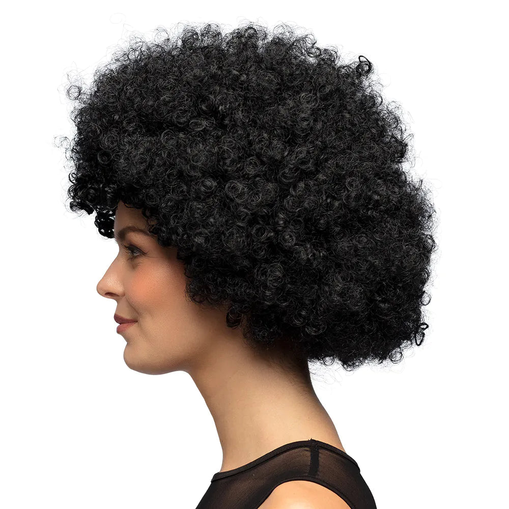 Perücke Groove Schwarz – Voluminöse Afro-Perücke für Karneval & Party 3
