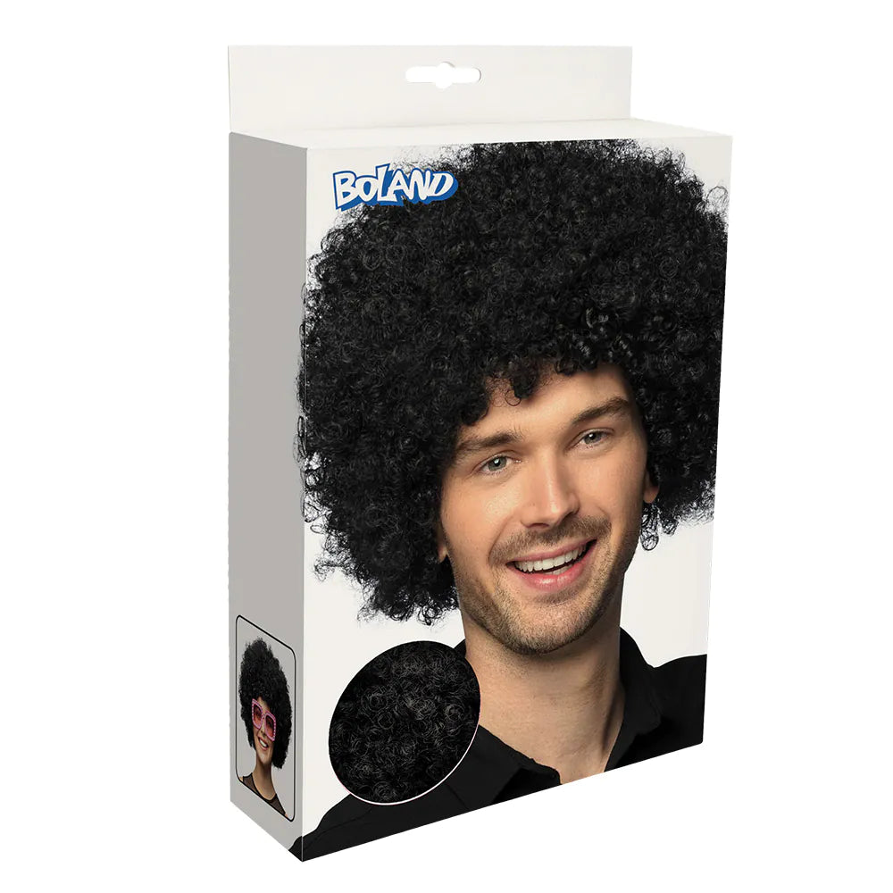 Perücke Groove Schwarz – Voluminöse Afro-Perücke für Karneval & Party 5