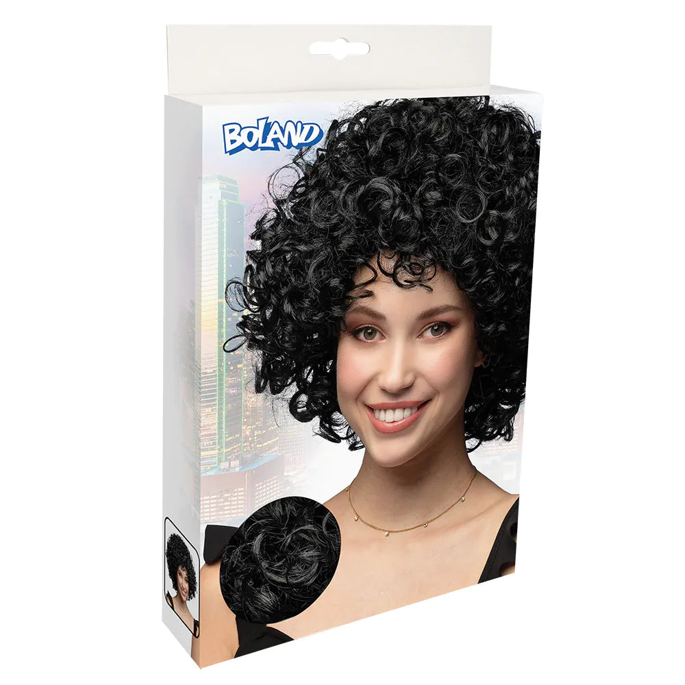 Candice black wig, Afro-style curly wig for women and men, carnival costume 4