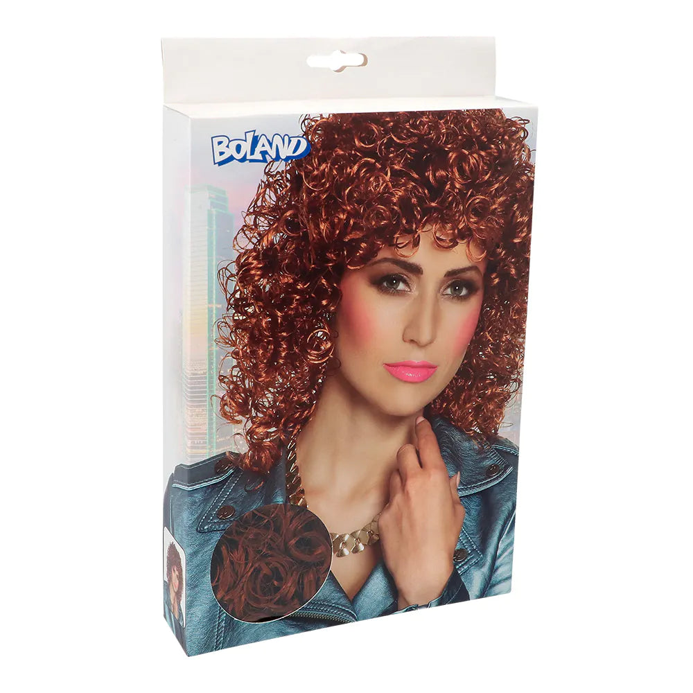Wig Club – Brown Retro Curly Wig for Women &amp; Men, Carnival &amp; 80s 2
