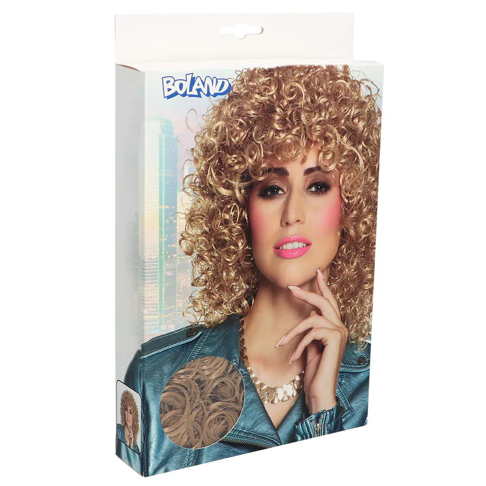 Wig Club – Blonde Retro Curly Wig for Women &amp; Men, Carnival &amp; 80s 2