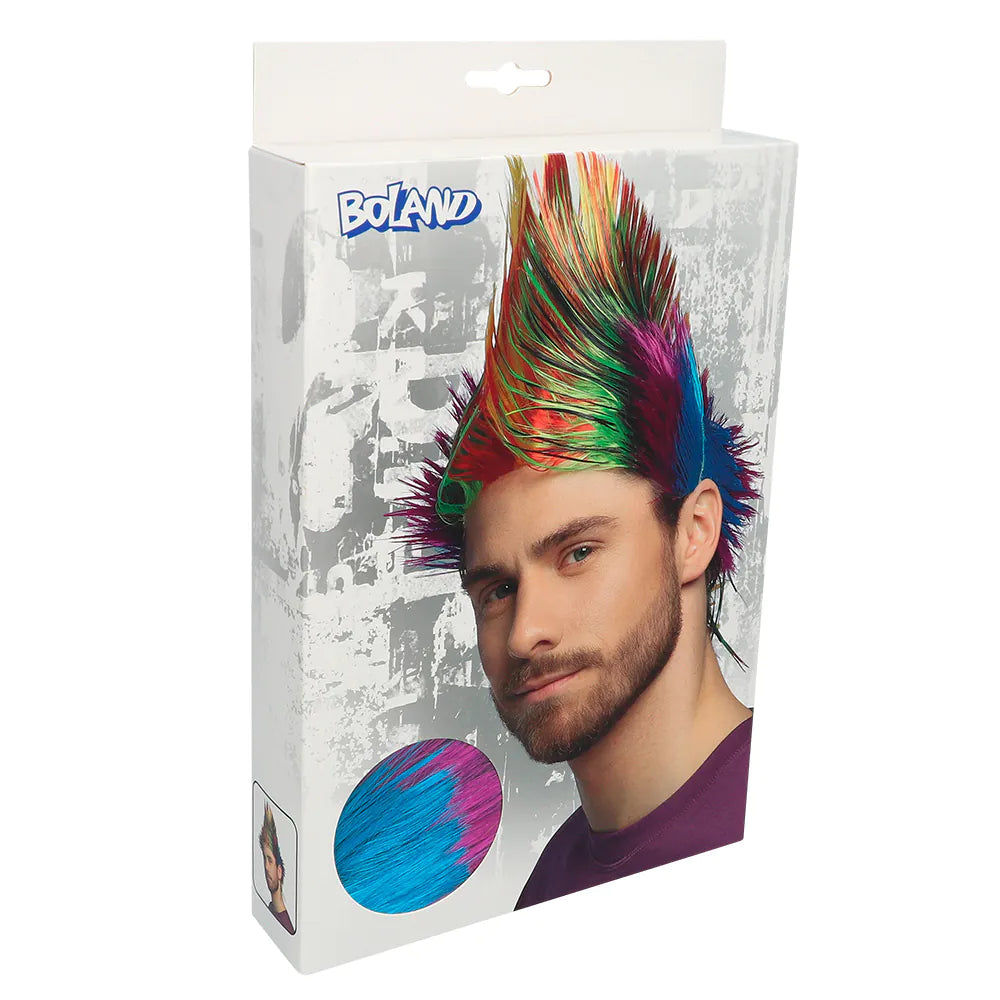 Perücke Spiky Mike – bunte Irokesen Partyperücke für Erwachsene 4