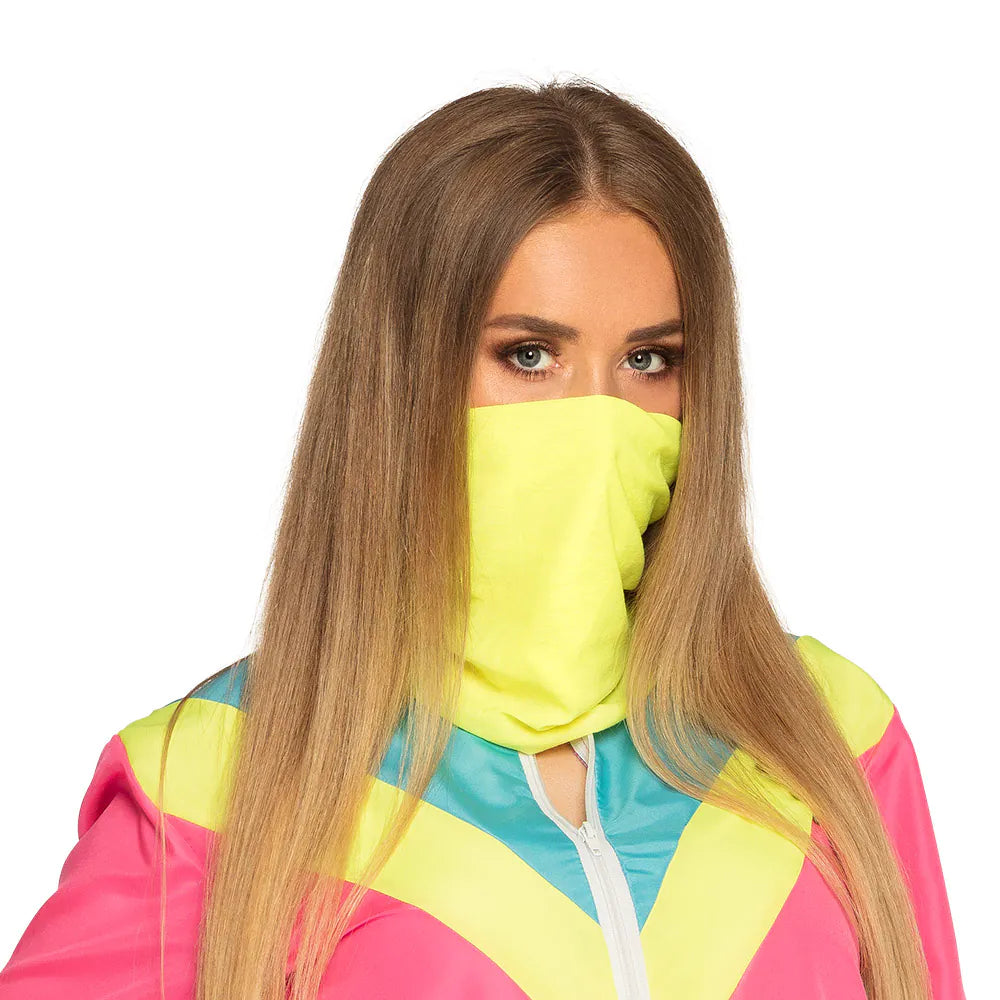 Trainingsanzug Retro Damen 80-er neon-rosa UV Größenauswahl 18