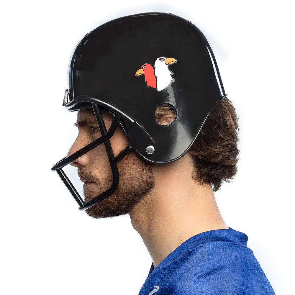 American Football Helm schwarz Sporthelm Kostümzubehör 4
