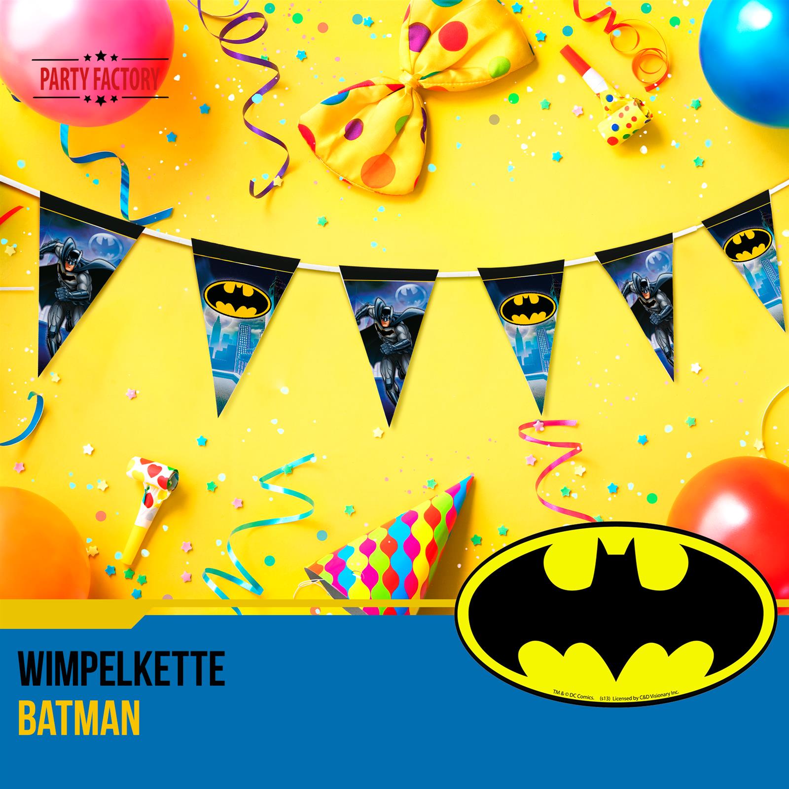 Batman Wimpelkette 5 m 2