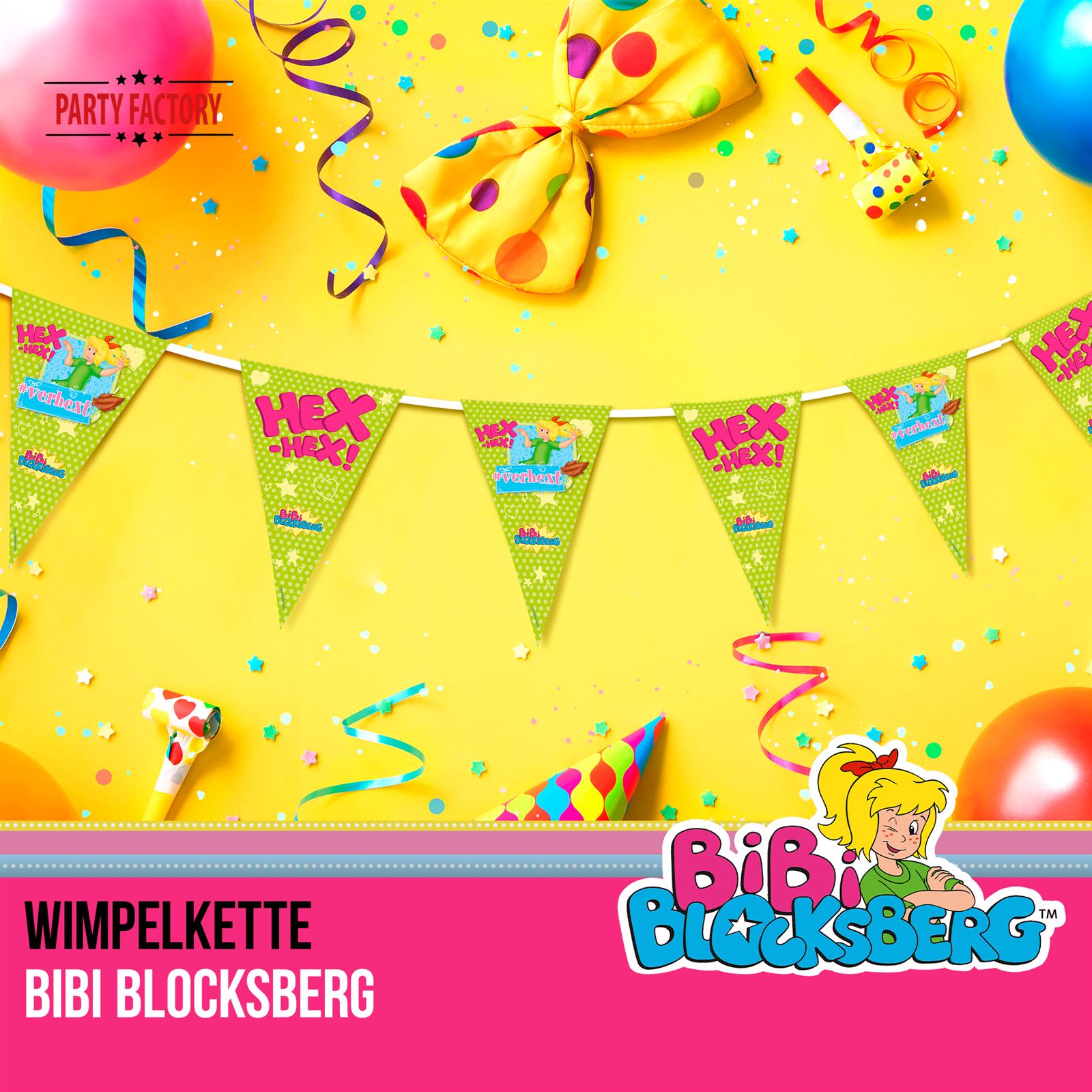 Bibi Blocksberg Wimpelkette 5 m 2