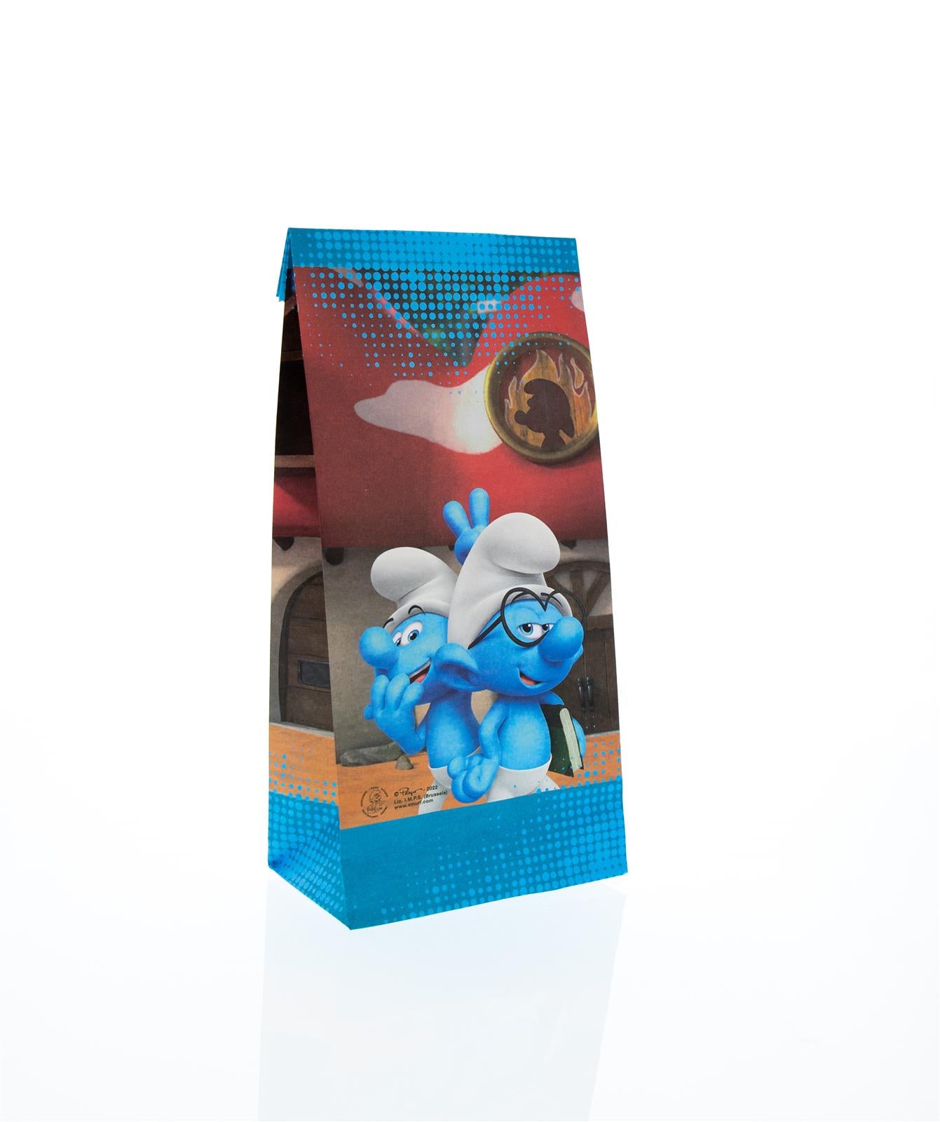 Smurfs Party Bag Gift Bag Paper incl. Stickers 10 pcs. 9
