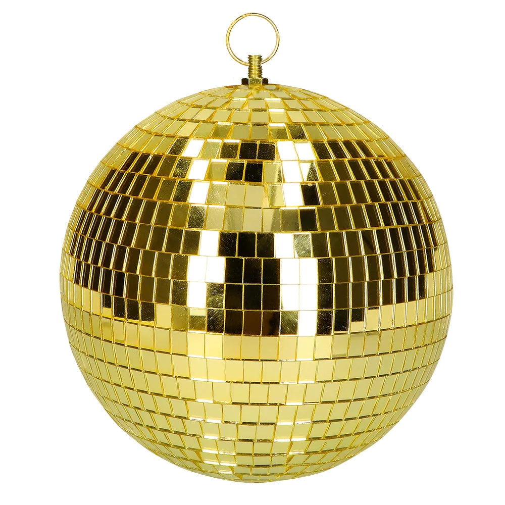 Discokugel gold Ø 20 cm glitzernde Spiegelkugel für Party Event