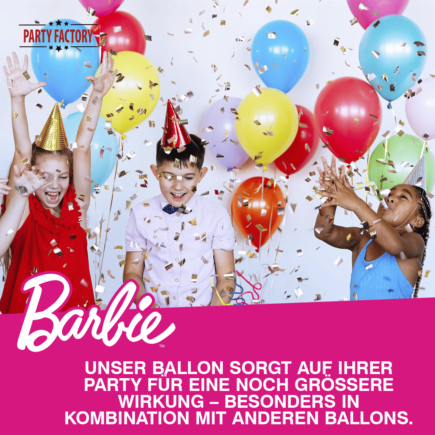 Folienballon Barbie Herz 45cm 6
