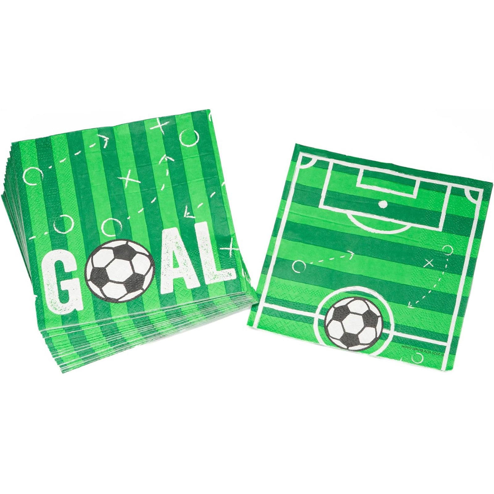 Football Goal Napkins, 3-ply, 20 pieces