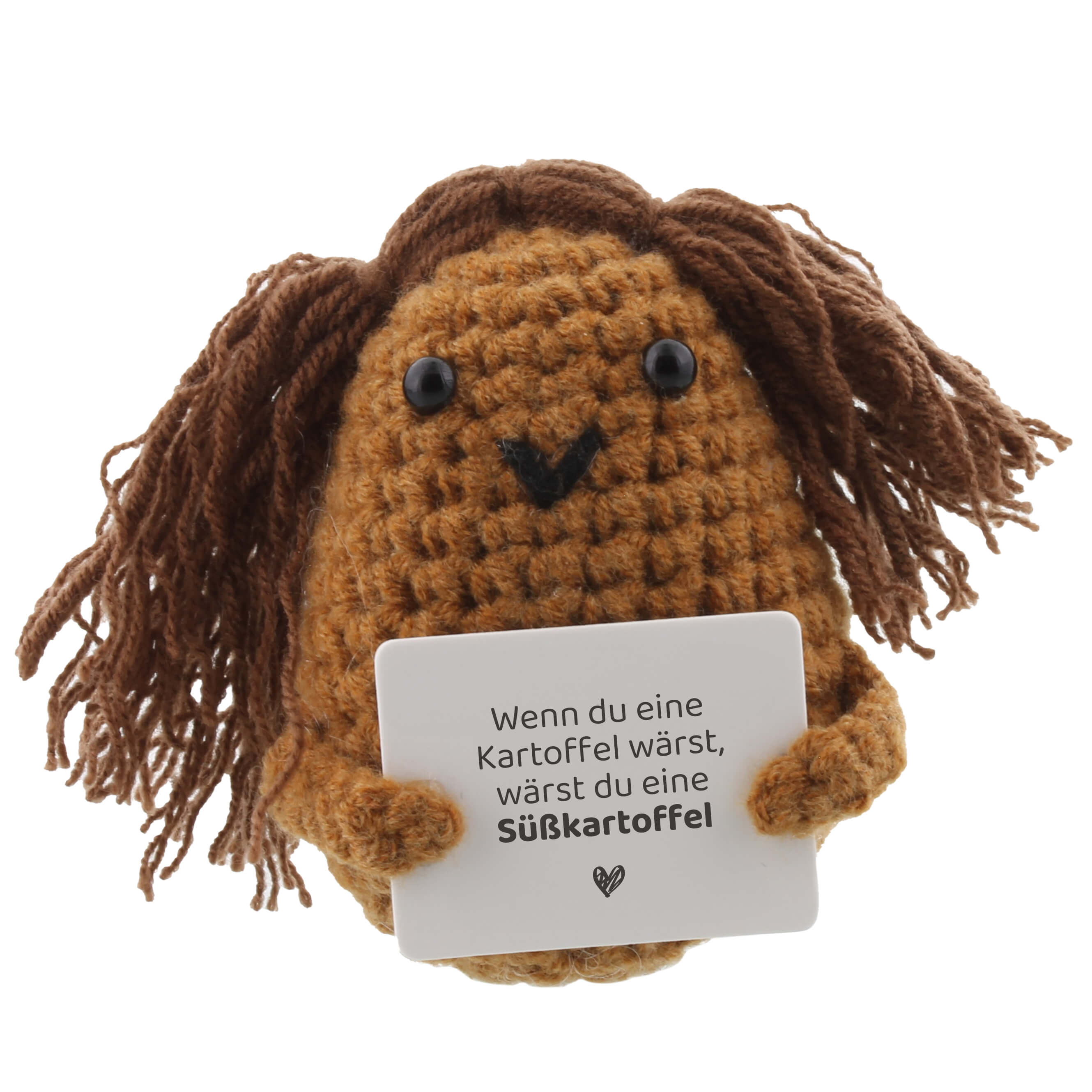 Gemüse Buddy Kartoffel mit Haaren braun - tolle Geschenkidee 1