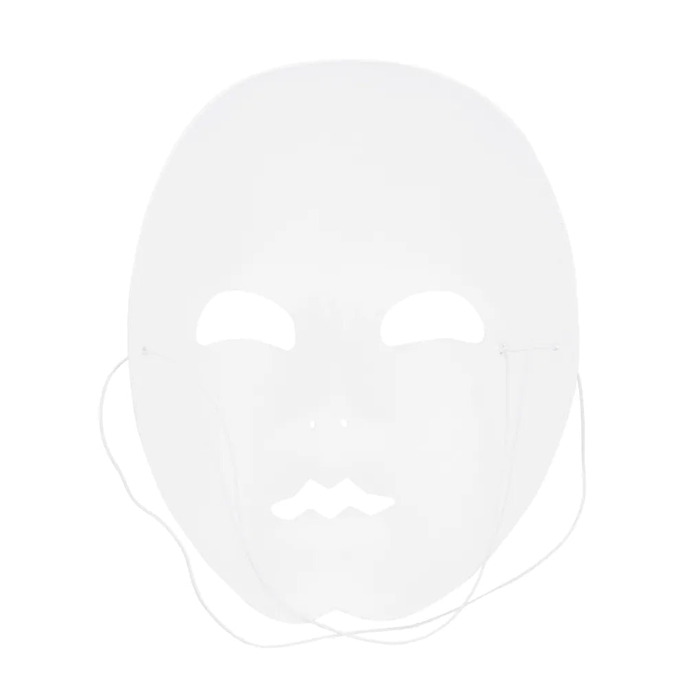 Gesichtsmaske Pantomime weiß – neutrale Maske für Karneval, Theater & Party 5