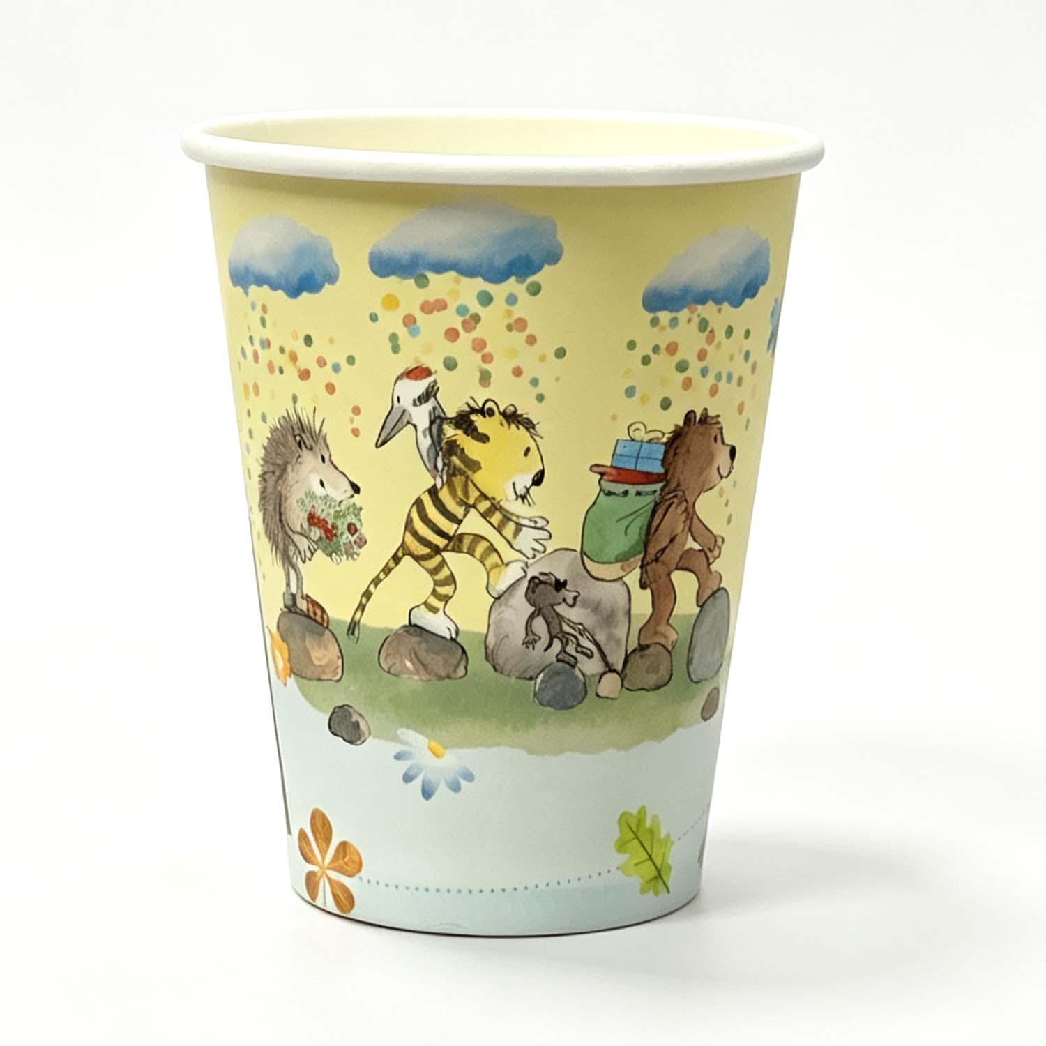 Janosch pastellig Pappbecher 250 ml 8er 1