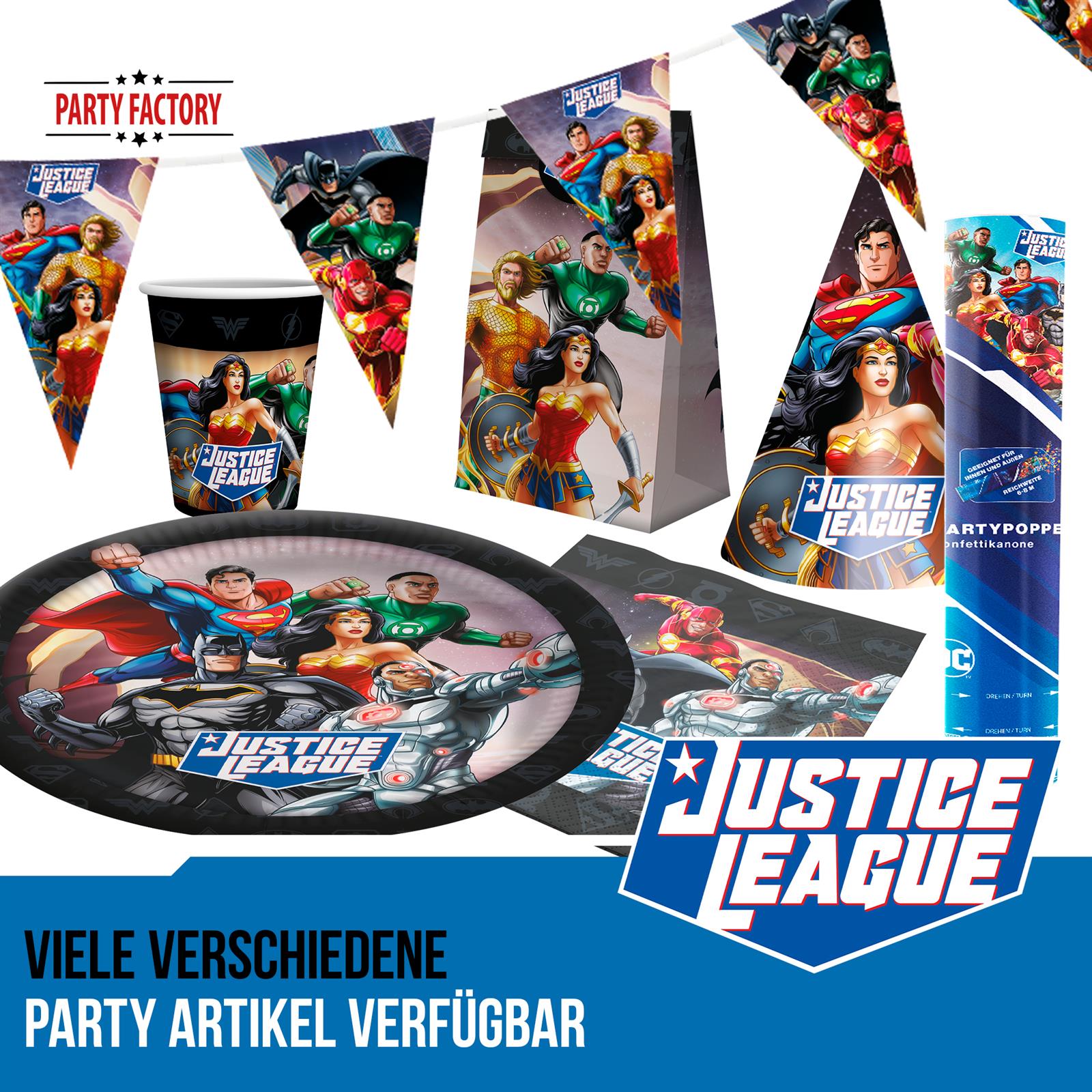 Justice League Wimpelkette 5 m 4