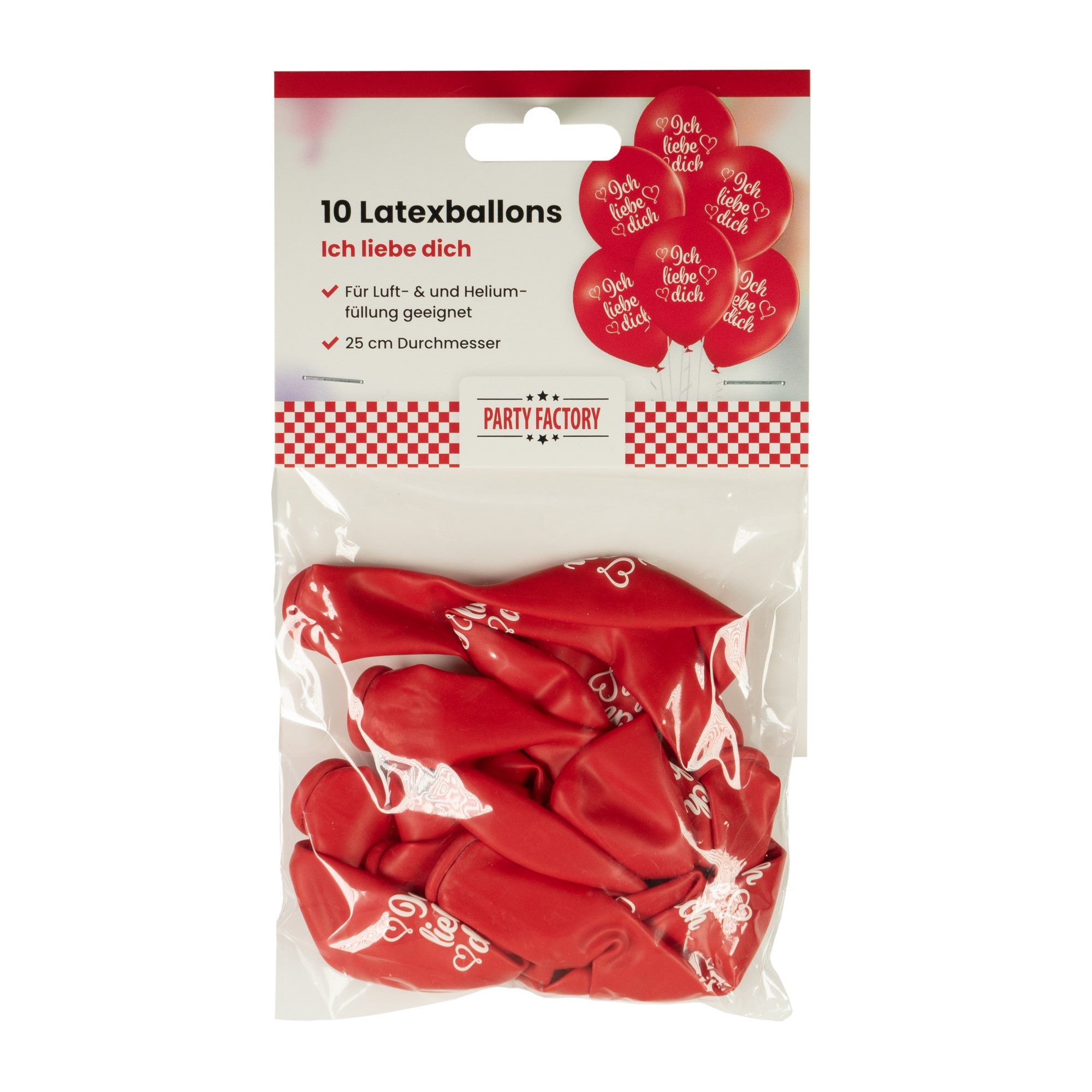 Latexballons 10er Pack Ich Liebe Dich