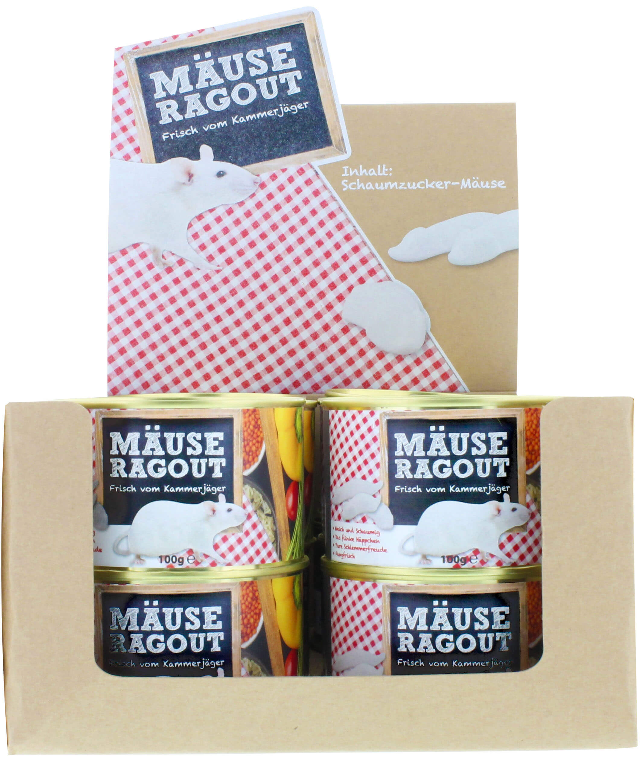 Mäuse Ragout 100 g in Geschenkdose Schaumzucker