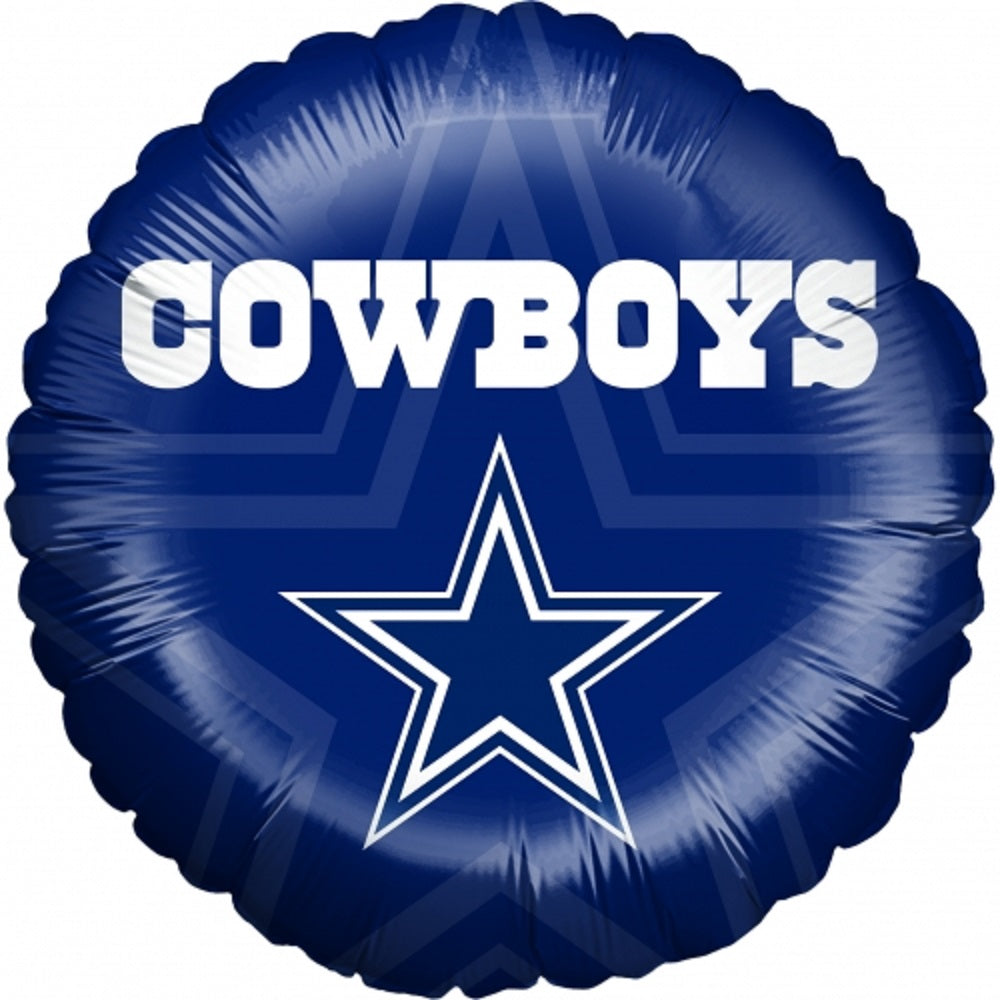 NFL Dallas Cowboys Folienballon rund 45 cm 1