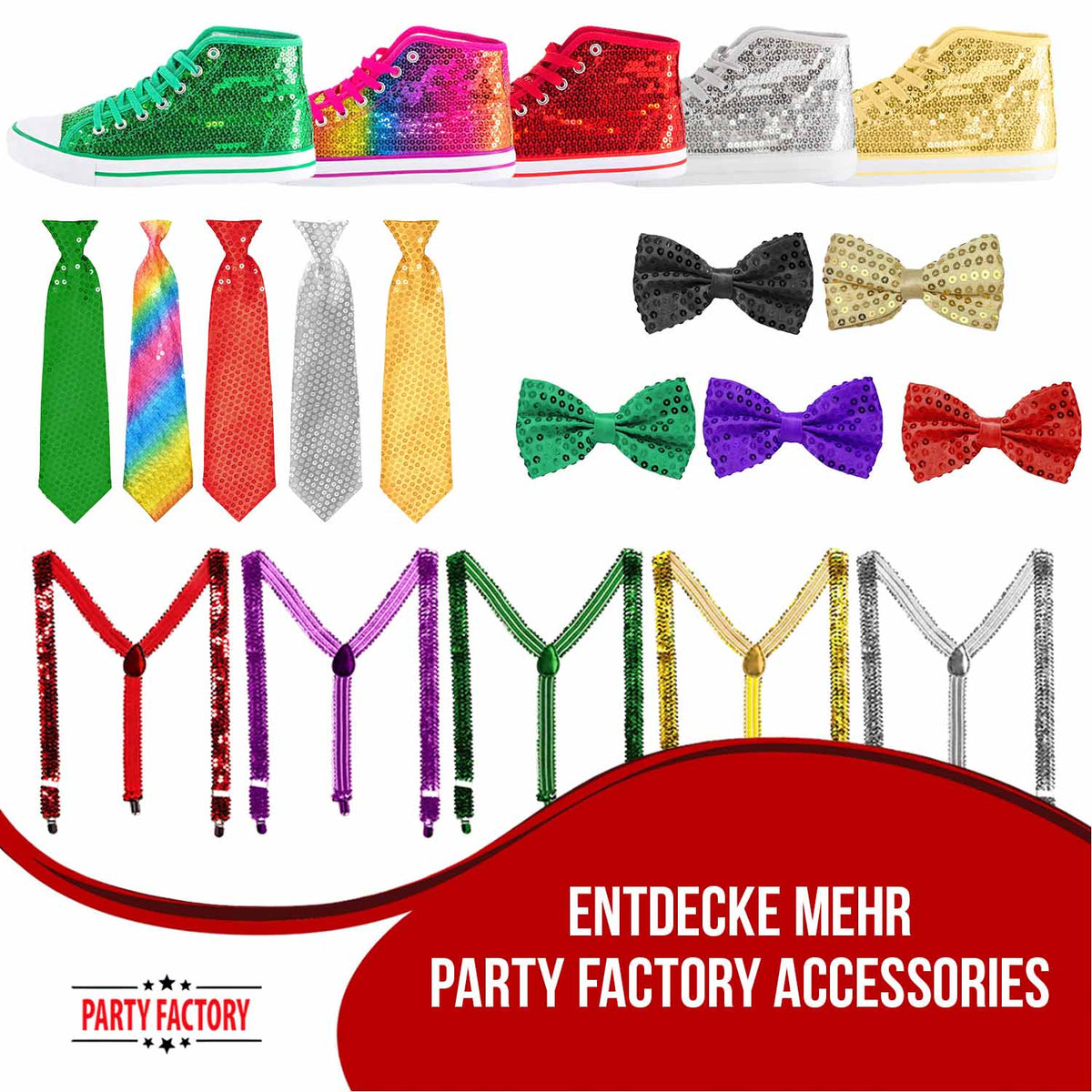 Pailletten-Hut Farbauswahl Basic Kostüm Accessoire 19