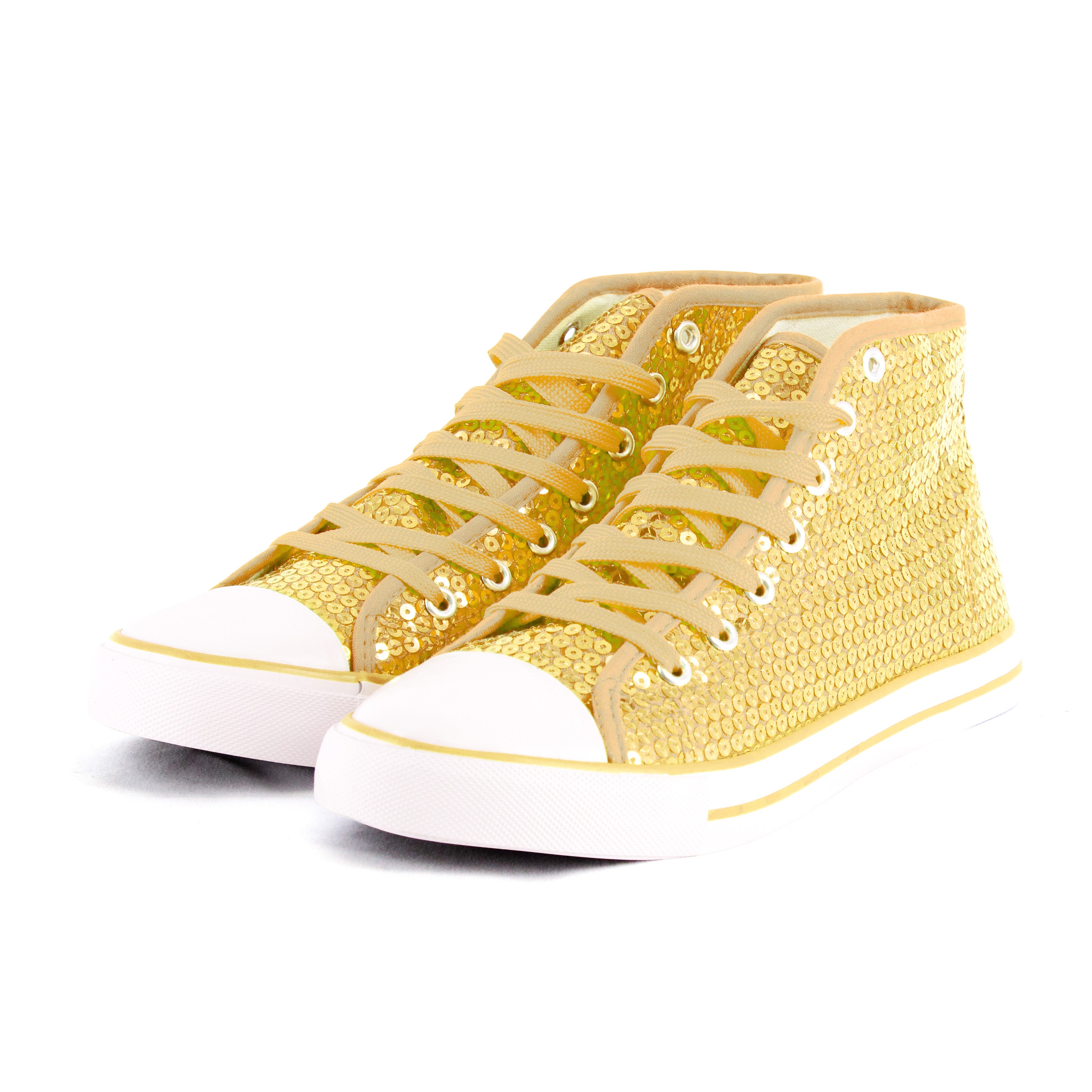 Pailletten Schuhe gold sortiert