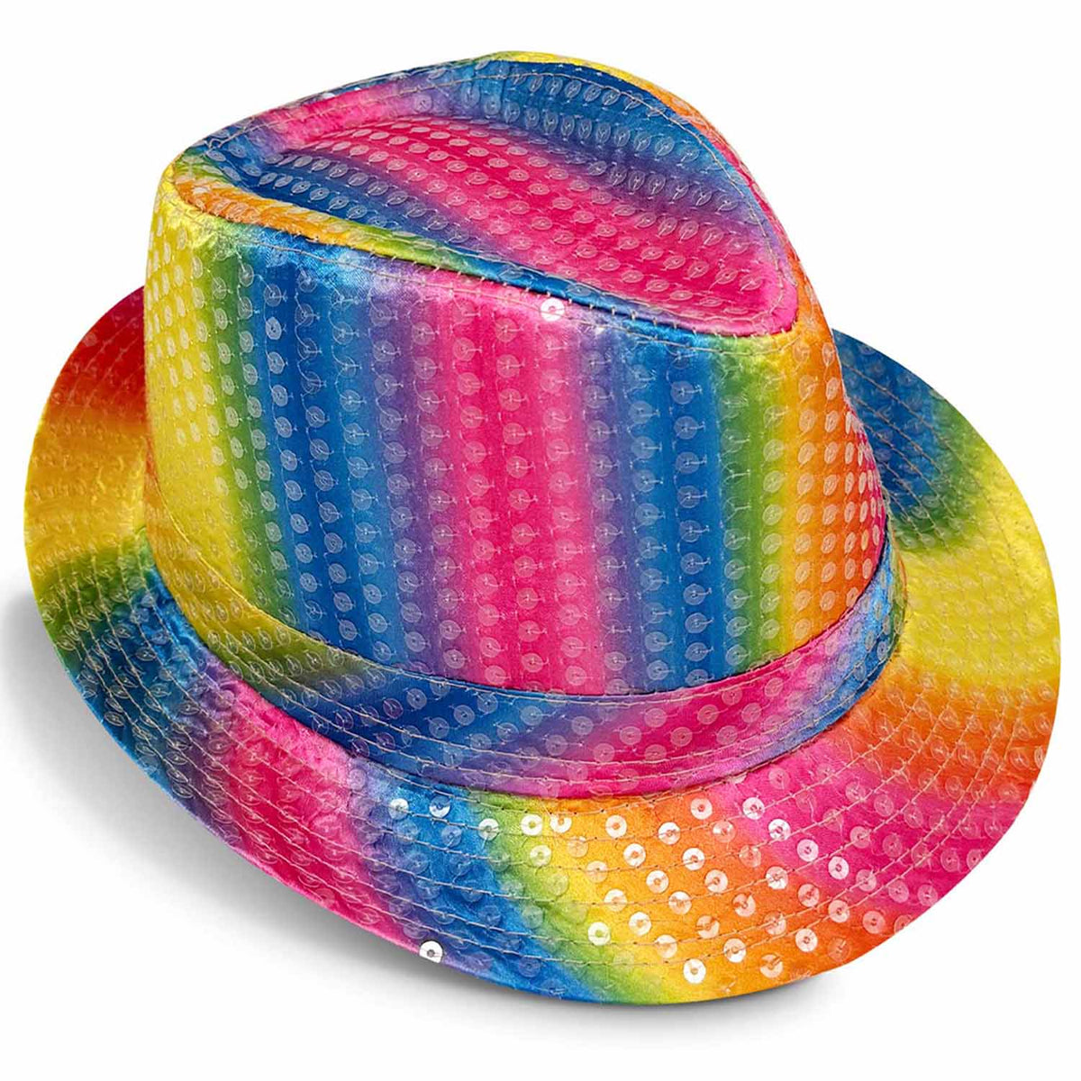 Pailletten-Hut Farbauswahl Basic Kostüm Accessoire 20