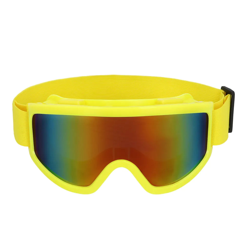 Party Skibrille neongelb UV Neon Festival Brille mit Spiegelgläsern 2