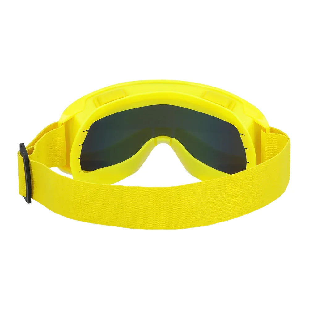 Party Skibrille neongelb UV Neon Festival Brille mit Spiegelgläsern 5