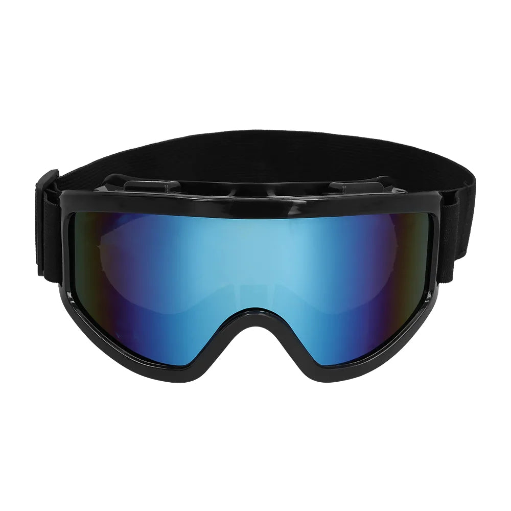 Party Skibrille schwarz Festivalbrille mit Spiegelgläsern 2