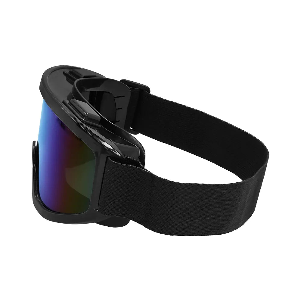 Party Skibrille schwarz Festivalbrille mit Spiegelgläsern 5