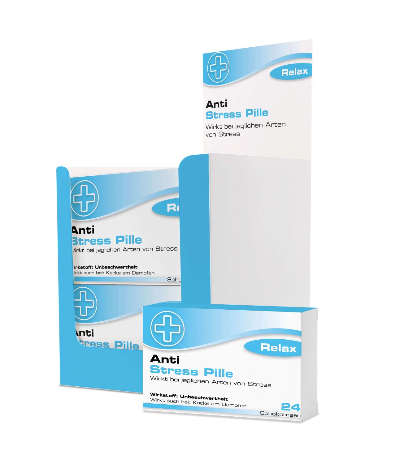 Scherztabletten Anti Stress Tabletten 22g - Mindestabnahme 24er Display