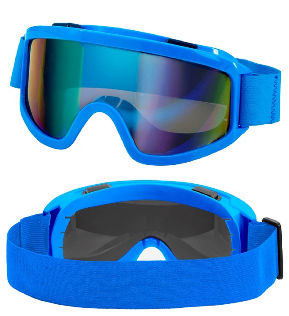 Skibrille Festivalbrille verspiegelt UV Brille in Neon für Apres Ski 4